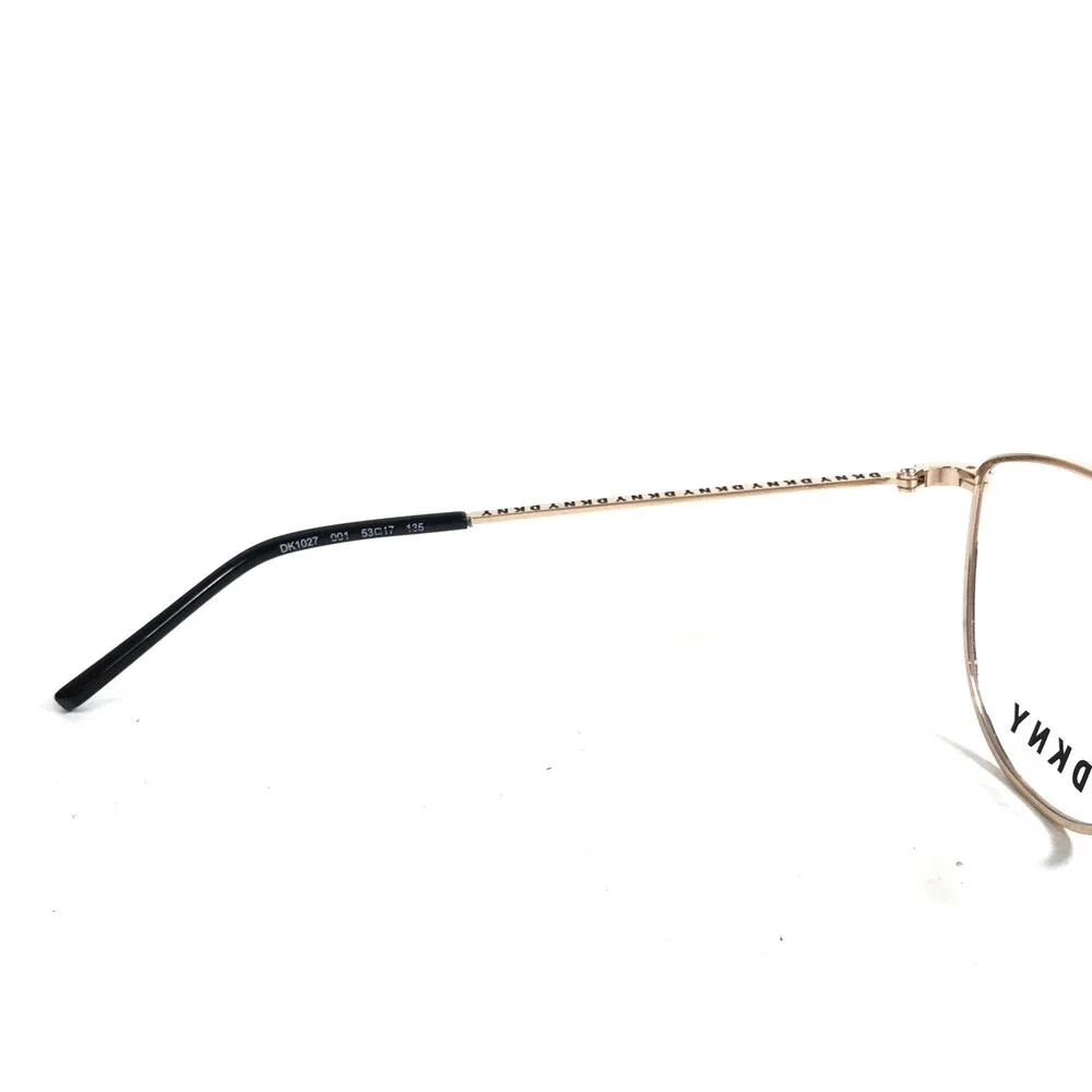 DKNY Eyeglasses Frames DK1027 001 Black Gold Cat Eye Wire Rim 53-17-135
